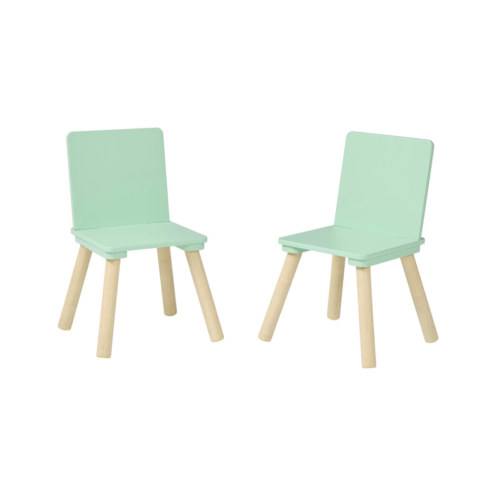 Children Table Green Kids Green Table and Two Chairs Set