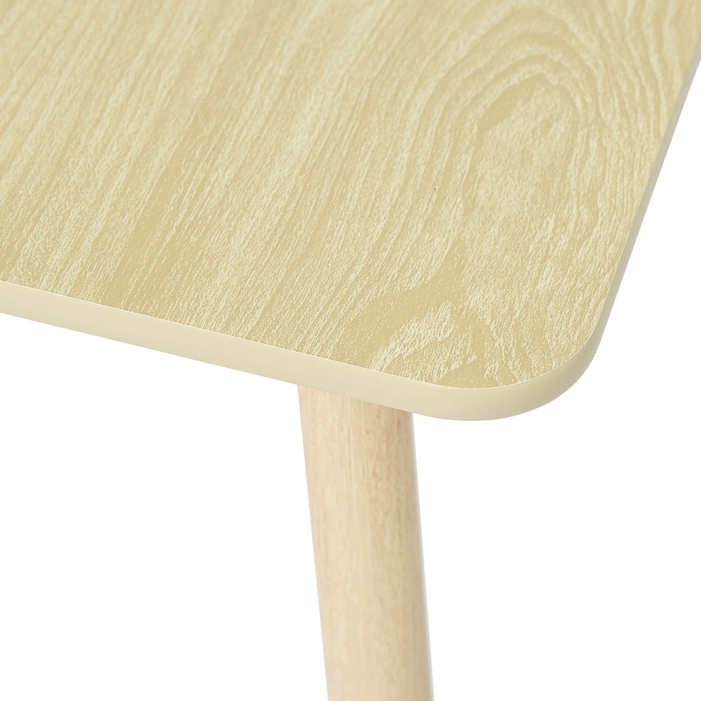 Kids Natural Wood Table and Two Chairs Set