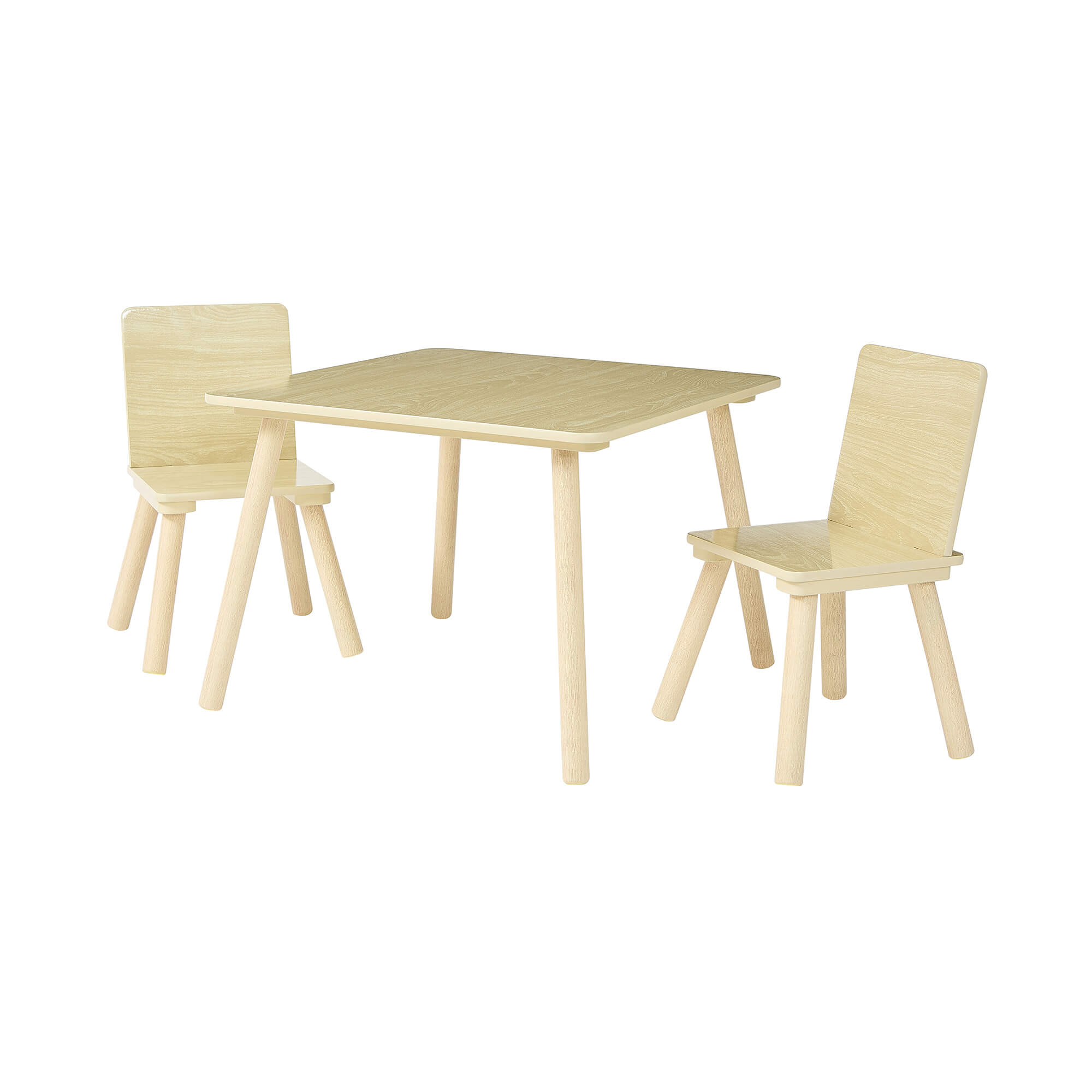 Kids Natural Wood Table and Two Chairs Set | Liberty House Toys